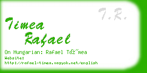 timea rafael business card